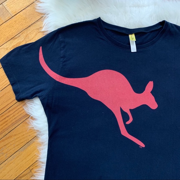 Ken Done Kangaroo T-shirt Made In Australia Navy - Picture 3 of 8